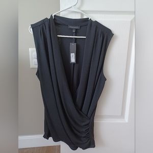 Black sleeveless shirt